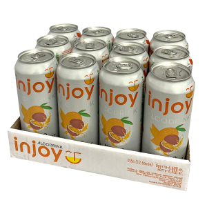 Упаковка слабоалкогольного напитка InJoy Манго Маракуйя 0.5 л х 12 шт 6.7% (4820236720956) краща модель в Івано-Франківську