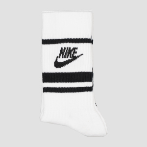 купити Набір шкарпеток Nike U Nk Crew Nsw Essential Stripe CQ0301-103 34-38 (S) 3 пари Білий з чорним (193151701800)