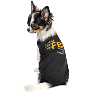 Борцовка для собак Pet Fashion "FBI" XS Чорна (4823082420209) краща модель в Івано-Франківську