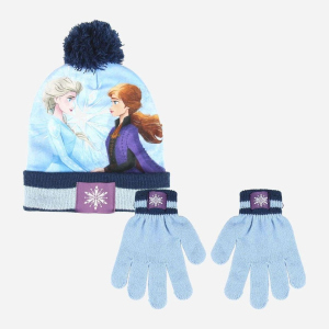 Демисезонный комплект (шапка + перчатки) Disney Frozen II 2200005857 54 см Сине-голубой (8427934406548)