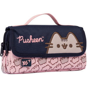 Пенал м'який YES WL-01 Pusheen рожевий/синій (533041) ТОП в Івано-Франківську