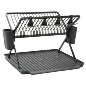 Сушилка для посуды Brabantia Foldable Dish Rack Large Темно-серая (139482) лучшая модель в Ивано-Франковске