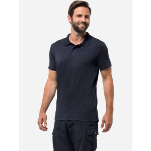 Поло Jack Wolfskin Travel Polo Men 1804542-1010 L (4055001452972) краща модель в Івано-Франківську