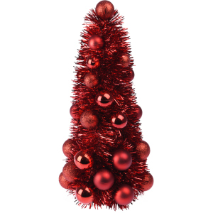 Искусственная елка Christmas Decoration 15x15x33 см Красная (ACS200520) ТОП в Ивано-Франковске