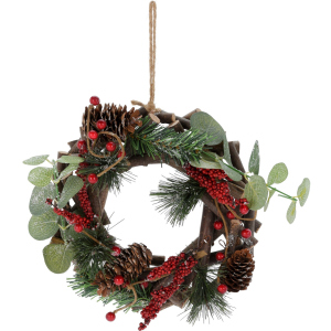 Венок новогодний Christmas Decoration 22 х 7 х 22 см (YZB003920) в Ивано-Франковске