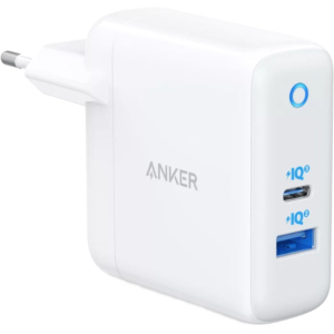 купить Сетевое зарядное устройство Anker PowerPort PD+ 2 – 20W 1xPD & 15W 1xUSB White (A2636G21)