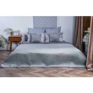 Покрывало двухстороннее Руно VeLour Серое 180 х 220 см (340.55_Grey) надежный