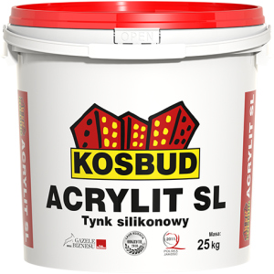 Штукатурка силіконова, KOSBUD ACRYLIT-SL, баранчик, база, цебро 25 кг ТОП в Івано-Франківську