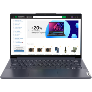 Ноутбук Lenovo Yoga Slim 7 14ITL05 (82A300KXRA) Slate Grey лучшая модель в Ивано-Франковске