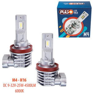 Автолампы Pulso M4-H16/LED-chips CREE/9-32v/2x25w/4500Lm/6000K (M4-H16) в Ивано-Франковске