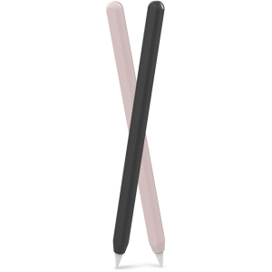 Силіконові чохли AhaStyle для Apple Pencil 2 комплект 2 шт Чорний, рожевий (AHA-01650-BNP) краща модель в Івано-Франківську