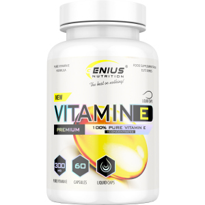 Вітаміни Genius Nutrition Vitamin E 60 капсул (7359536295897) в Івано-Франківську