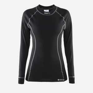 Жіноча футболка Craft Active CN LS Woman 1903418-1999 XL Black (7318572325968)