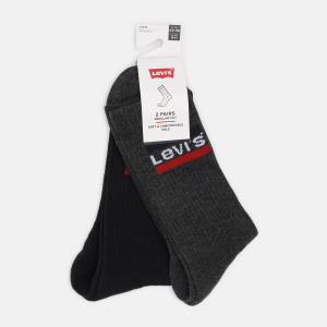 Набор носков Levi's 902012001-208 35-38 2 пары Mid Grey/Black (8718824835198) в Ивано-Франковске