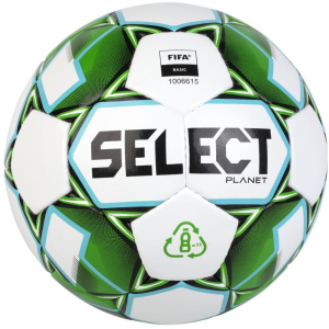 М'яч тренувальний Select Planet FIFA (928) №5 Біло-зелений (5703543286928) краща модель в Івано-Франківську