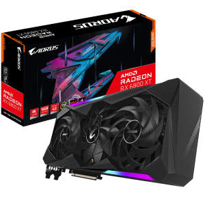 Відеокарта Gigabyte Radeon RX 6800 XT AORUS MASTER 16G (GV-R68XTAORUS M-16GD) ТОП в Івано-Франківську