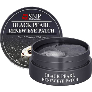 Гидрогелевые патчи SNP Black Pearl Renew Eye Patch с жемчужной пудрой 60 шт (8809458843977) лучшая модель в Ивано-Франковске