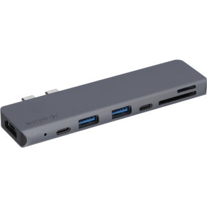 купить USB-хаб адаптер Ailink Aluminium 7 в 1 USB-C 4K HDMI Card Reader Hub Multi Port AI-СН7D Space Grey