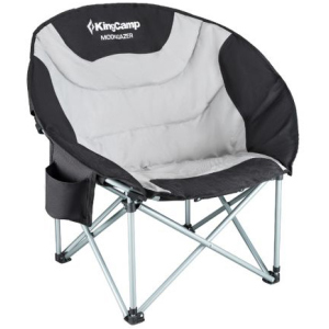 Розкладний стілець KingCamp Moon Camping Chair with Cooler Black/grey (KC3989 black/grey)