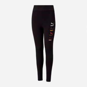 Спортивные леггинсы детские Puma Classics Graphics Leggings 58929101 116 см Black (4063699366389) лучшая модель в Ивано-Франковске