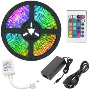 Світлодіодна стрічка UFT RGB LED LS02 5м з пультом ДУ блоком живлення та контролером в Івано-Франківську