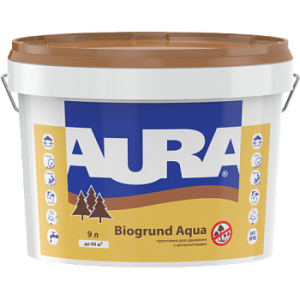 Антисептик для дерева Aura Biogrund Aqua 9 л прозрачный