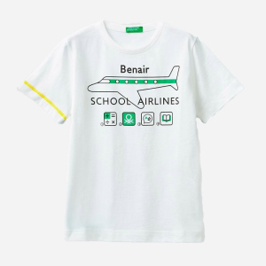 Футболка United Colors of Benetton 3096C14QO.G-181 140 см L (8300896155313) краща модель в Івано-Франківську