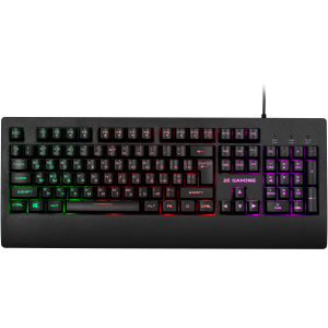 Клавиатура проводная 2E Gaming KG330 LED Ukr USB Black (2E-KG330UBK) рейтинг