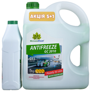 Антифриз GreenCool GC 2010 5 кг + 1 кг Зелений (791661A) краща модель в Івано-Франківську