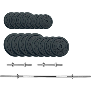 Набор штанга + гантели металлические Newt Gym Set-H Home 55 кг (NE-M-H-SET-55) ТОП в Ивано-Франковске