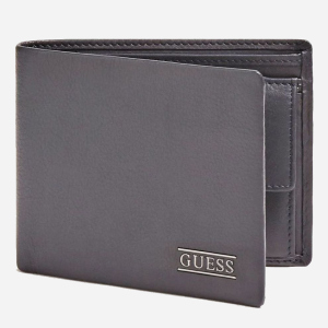 Гаманець чоловічий шкіряний Guess New Boston Billfold W/Coin Pkt SM2509LEA20-BLU Темно-синій (8000702444255) ТОП в Івано-Франківську