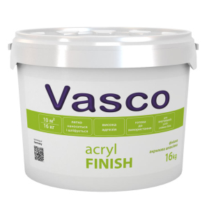 Шпаклівка акрилова для внутрішніх робіт Vasco Acryl Finish 16кг ТОП в Івано-Франківську