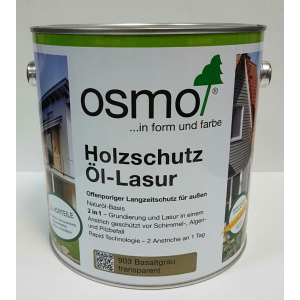 Защитное масло – лазурь OSMO HOLZSCHUTZ ÖL-LASUR 903 (серый базальт) 2.5 л.