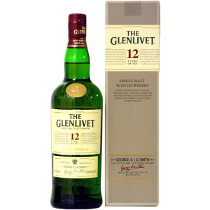 Віскі The Glenlivet 0.7 л 12 років витримки 40% у подарунковій упаковці (4005971767156) рейтинг