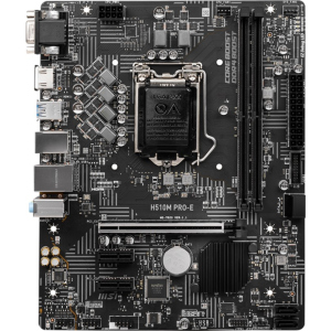 Материнская плата MSI H510M Pro-E (s1200, Intel H510, PCI-Ex16) рейтинг