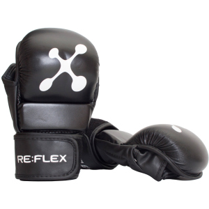 Перчатки для MMA RE:FLEX MG-1100 PU M Черные в Ивано-Франковске