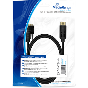 Кабель MediaRange DisplayPort to DVI-D 2 м (MRCS199) в Івано-Франківську