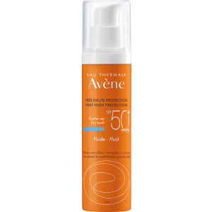 Солнцезащитный флюид Avene SPF50+ для нормальной, комбинированной кожи 50 мл (3282770112047)