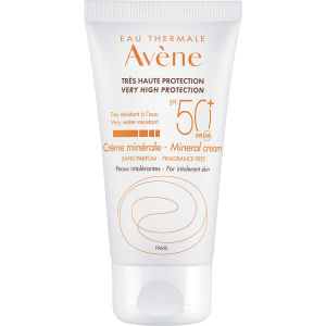 Солнцезащитный крем Avene SPF 50+ минеральный для гиперчувствительной кожи 50 мл (3282779355773) ТОП в Ивано-Франковске