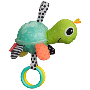 Іграшка м'яка навісна Infantino з прорізувачем Черепаха (3021105164784) краща модель в Івано-Франківську