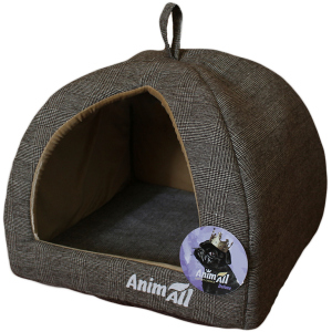 Домик для собак и кошек AnimAll Ат 0980 Darling S Grey 38 x 38 x 29 см (2000981180980) лучшая модель в Ивано-Франковске