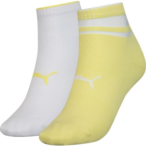 Набір шкарпеток Puma Short Sock Structure 2p Women 103002001-013 39-42 р 2 пари Жовтий/Білий (8718824798981) в Івано-Франківську