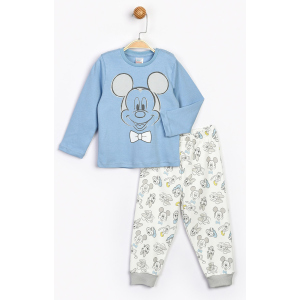 Пижама (футболка с длинным рукавом + штаны) Disney Mickey Mouse MC16191 92 см Голубая (8691109860774) в Ивано-Франковске