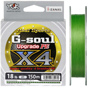 Шнур YGK G-Soul X4 Upgrade 200 м (салатовый) #0.3/6lb (55450098) надежный