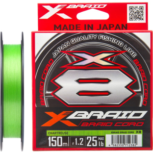 Шнур YGK X-Braid Braid Cord X8 150 м #0.6/0.128 мм 14lb/6.3 кг (55450359) ТОП в Ивано-Франковске