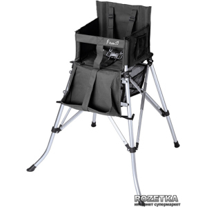 Дитячий стільчик для годування переносний FemStar One2Stay Folding Highchair Чорний (8717333400040) ТОП в Івано-Франківську