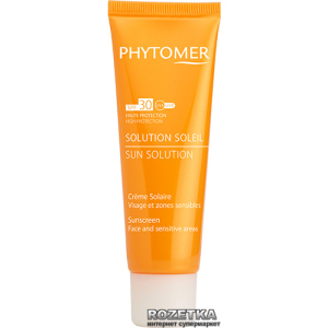 купити Сонцезахисний крем для обличчя та чутливих зон Phytomer SPF30 50 мл (3530013000577)