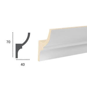 Карниз для скрытого освещения Tesori KF 701 (2.44 м)