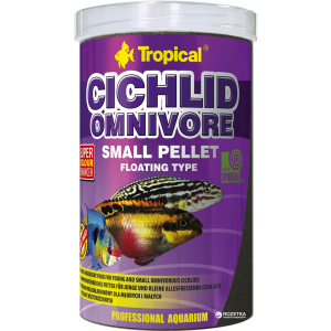 Корм Tropical Cichlid Omnivore Small Pellet для акваріумних риб у гранулах 1 л (5900469609569) в Івано-Франківську