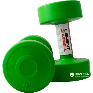 Гантелі LiveUp Cement Dumbell пара Green (LS2003-2)